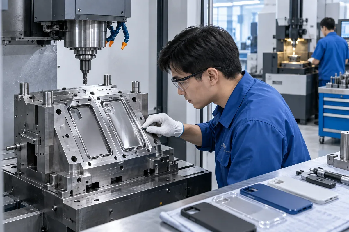 Precision smartphone case mold development using CNC machining