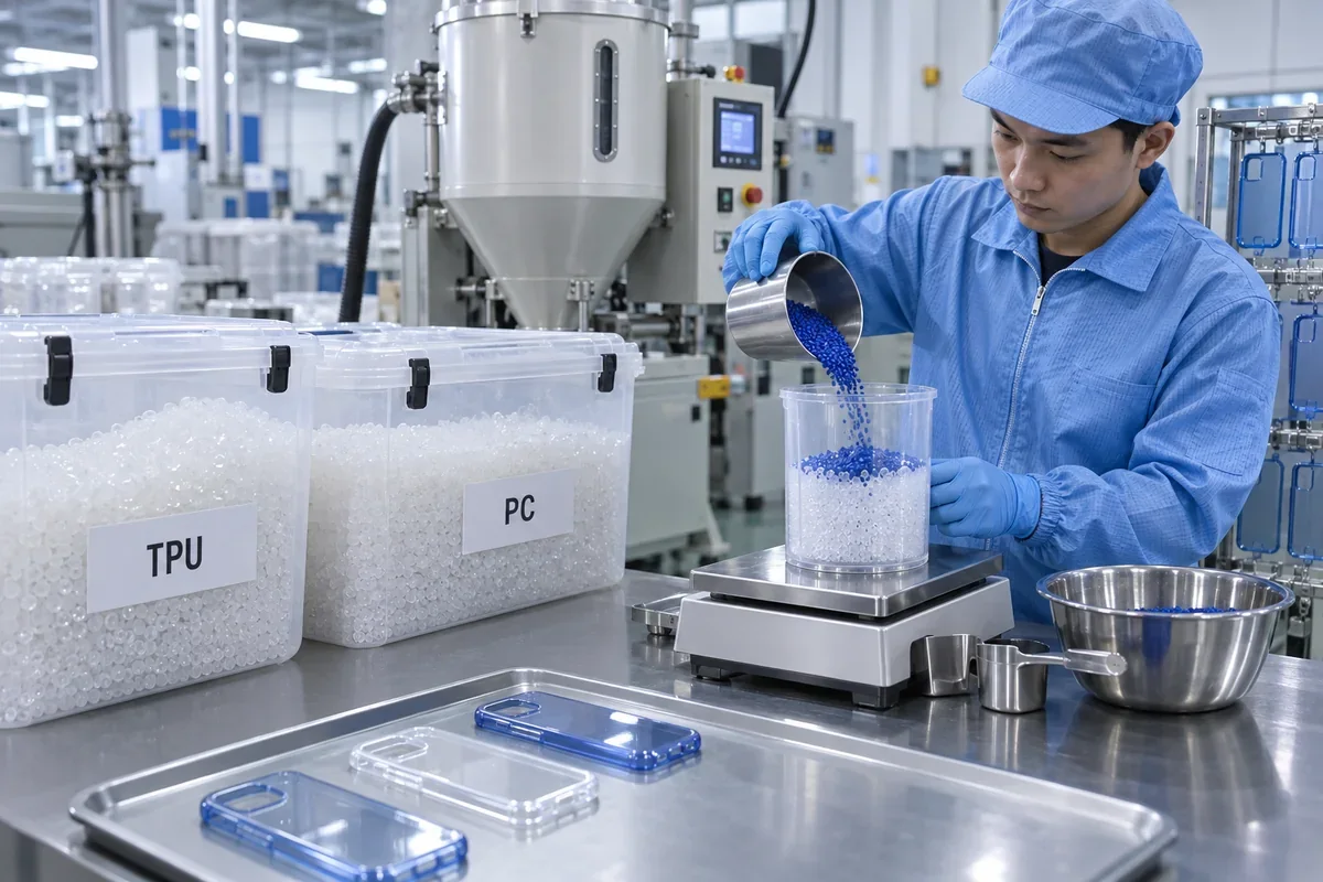 TPU and PC raw material drying and color masterbatch preparation